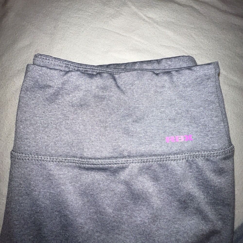 RBX Performance Ladies Activewear‎ Leggings Gym Running Yoga Size Large Gray - Picture 2 of 8